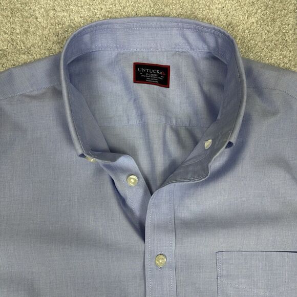 UNTUCKit Light Blue Casual Button Down Shirt - Picture 4 of 9